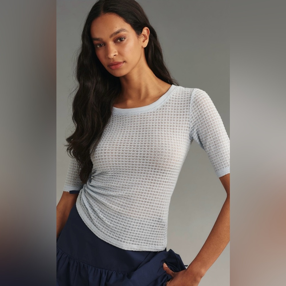 NWT Pilcro Short-Sleeve Textured Tee